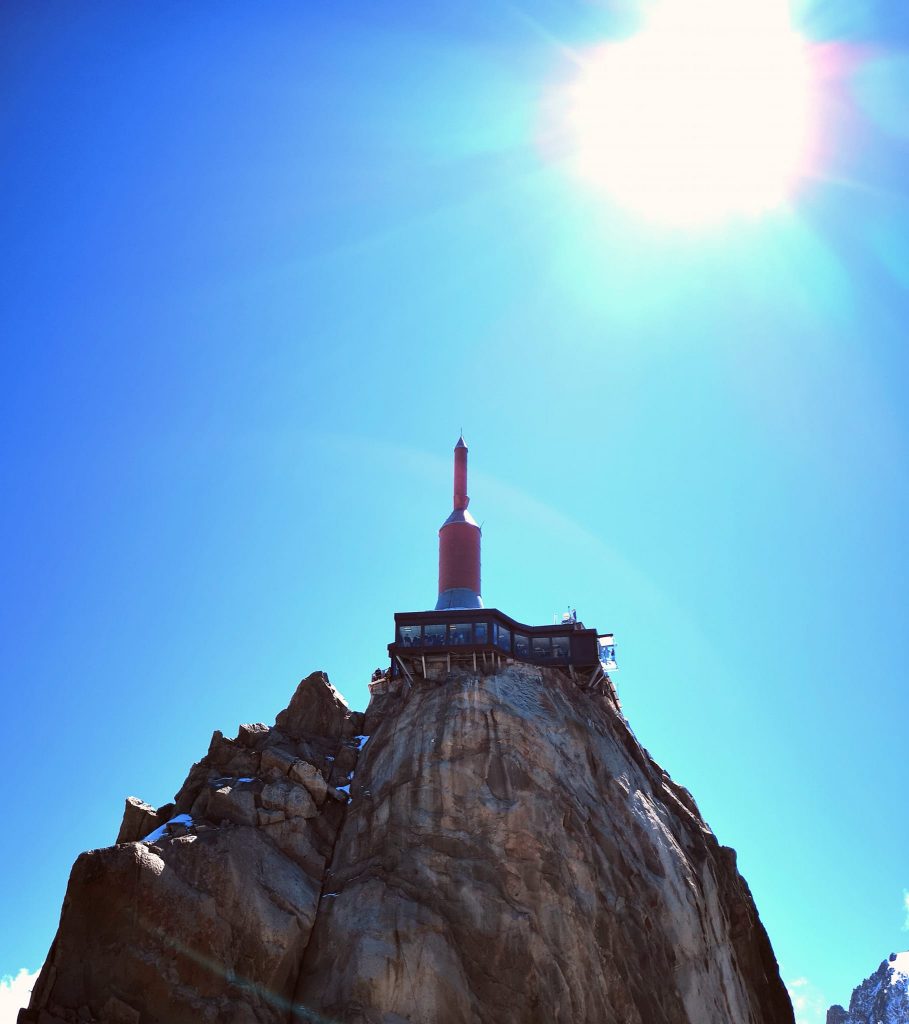 La vetta dell'Aiguille du Midi